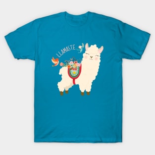 Llamaste - When A Llama Offers You A Respectful Greeting T-Shirt